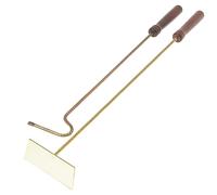 Aqbau® Serviteur de cheminée 2 pièces avec tisonnier et grattoir à cendres - Accessoire de cheminée moderne - Ustensile de cheminée