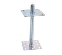 Aqbau® Support De Poteau 110x110x250 pied de poteau reglable, hauteur réglable, support pergola, Support Poteau Acier,Support De Poteau À Visser Pour Poteaux, En Acier Galvanisé