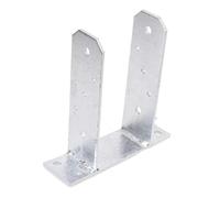 Aqbau® Support de Poteau TT 150 mm à Visser Robuste Support de Poteau, Support à Visser, Support de Pied - Support de Poteau en U Ancrage en Béton pour Poteau Poteau en Bois (150 x 200 x 5mm)