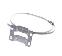 Aqbau® Support mural réglable pour vase d'expansion avec bande élastique de 380 mm de diamètre, fixation murale en métal galvanisé de 5 à 25 litres