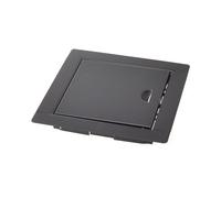 Aqbau® Trappe de Visite 150×150 mm Noire - Fermeture à Pression - Pour Mur, Plafond, Baignoire, Gaine Technique, Trappe d’accès
