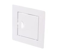 Aqbau® Trappe de Visite 150 x 150 mm Blanche - Fermeture à Pression - Pour Mur, Plafond, Baignoire, Gaine Technique, Tappe d'acces
