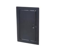Aqbau® Trappe de Visite 250×400 mm Noire - Fermeture à Pression - Pour Mur, Plafond, Baignoire, Gaine Technique, Trappe d’accès