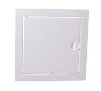 Aqbau Trappe de Visite 300x300 mm en Métal Blanc avec Fermeture à Pression - Porte d'Inspection pour Placo, Plafond, Mur, Baignoire et Gaine Technique