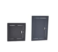 Aqbau® Trappe de Visite 500×600 mm Noire - Fermeture à Pression - Pour Mur, Plafond, Baignoire, Gaine Technique, Trappe d’accès