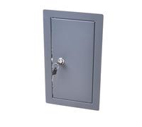 Aqbau® Trappe d'inspection pour construction sèche - 10 x 15 cm - Anthracite - Avec serrure - Porte de révision - Porte d'entretien - Trappe de service - Clapet d'entretien - Pour construction sèche