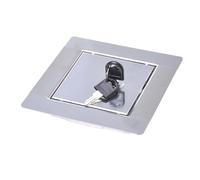 Aqbau® Trappe d'inspection pour construction sèche - 20 x 20 cm - En acier inoxydable - Avec serrure - Porte de révision - Trappe de service - Clapet d'entretien - Pour construction sèche