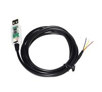AQCDPJYU Câble USB FT232RL vers 4 broches 4 cœurs WE Open Wire RS485, compatible USB-RS485-WE-1800-BT(Transparent Usb Case,3 m)