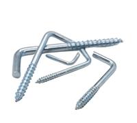 AQCDPJYU Crochets autotaraudeurs en L argentés zingués - M2,4-M4,7, lot de 5 à 40 for cadres photo et fixations murales/plafond.(3.4x40mm 20pcs)