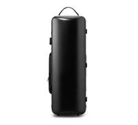 AQCDPJYU Étui for Violon, Sac à Dos léger Haut de Gamme résistant à la Compression - PC Composite, Convient aux violons 4/4 et 3/4, Plusieurs Couleurs en Option(Matte Black)