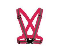 AQCDPJYU Gilet de sécurité réfléchissant réglable et respirant, sangles à reflets, bande élastique for adultes et enfants, course de nuit, équitation(Rose Red)