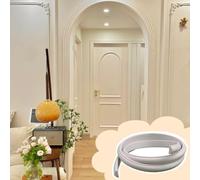 AQCDPJYU Kit d'arc de Garniture Murale, Garniture Murale incurvée Flexible en PVC, Blanc, Plusieurs Tailles, à Peindre, Pliable, Miroir de Porte d'armoire(4 * 1000cm)