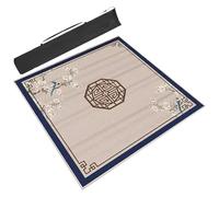 AQCDPJYU Mahjong Game Set Accessory: Square Thick Mahjong Mat (Anti Slip, Noise Reducing) - Table Card Game Mat with Storage Bag(39.4x39.4in/120x120cm)