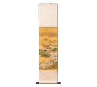 AQCDPJYU Peinture sur rouleau représentant un verger de poiriers dorés, art vertical classique de la dynastie Song, décoration Feng Shui chinoise, collection de cadeaux du Nouvel An(30L x 130W cm)