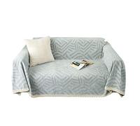 AQCDPJYU Plaid en Chenille, Doux et Confortable, léger, Format King Size, Couverture décorative for canapé, lit ou Fauteuil.(Gray,180x320cm(2.22kg))