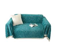 AQCDPJYU Plaid en Chenille, Doux et Confortable, léger, Format King Size, Couverture décorative for canapé, lit ou Fauteuil.(Green,180x320cm(2.22kg))