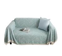 AQCDPJYU Plaid en Chenille, jeté de lit léger, Doux et Confortable, Polyvalent et décoratif for canapé, lit et Fauteuil(Teal,180x150cm(1kg))