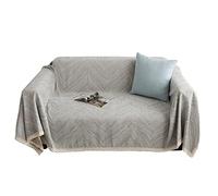 AQCDPJYU Plaid en Chenille, jeté de lit léger, Doux et Confortable, Polyvalent et décoratif for canapé, lit et Fauteuil(Gray,180x150cm(1kg))