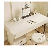 AQCDPJYU Tapis de Bureau et de Table en Cuir, Coussinet de Protection des Yeux imperméable, Nappe for étude étudiante, vanité et Ordinateur de Bureau(White,60x100cm)