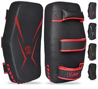 AQF Bouclier De Frappe, Coussin De Frappe, Pao Boxe Cuir Maya Courbé Kick Shield, Pattes d'ours Boxe, Thai Pad, Punching Cible pour MMA, Taekwondo, Boxing, Karate, Arts Martiaux & UFC