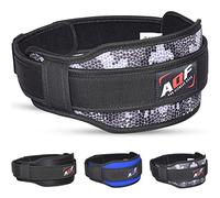AQF Ceinture Musculation 14 cm Large Contourné Néoprène Maintien Dos Ceinture, Ceinture De Musculation, Ceinture Lombaire Bodybuilding, Powerlifting, Squats & Deadlifts (XL, Camo Pointillé)