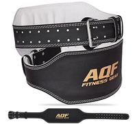 AQF Ceinture Musculation, 4" 6" Cuir Ceinture De Force, Ceinture Lestée Muscu Boucle À Rouleau En Acier, Ceinture Lombaire Musculation pour Powerlifting