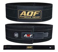 AQF Ceinture Musculation Levier Boucle, 4" Largeur 10mm D'épaisseur Cuir Vache Daim Véritable Ceinture De Force, Ceinture Halterophilie Pour Powerlifting & Sport Musculation Homme