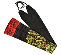 AQF Protege Poignet Sangle D'haltérophilie en Coton Support À L'entraînement en Salle De Sport Poignet De Force 35" De Long, 3" De Large (Noir & Vert)