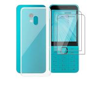 AQGGESH Coque pour Nokia 235 4G 2024 (2.8") avec 2 Pièces Protecteur D'écran, [Anti-Jaune] [Protection Caméra], Etui Housse TPU Mince Souple Silicone Anti-Rayures Antichoc Cover Case - Clear