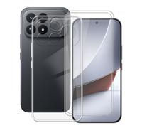 AQGGIIXY Coque avec Lot 2 Verres pour POCO F9 Ultra | 6.90". Silicone souple, antidérapant, anti choc, dureté 9H, anti-rayures, ultra fin, HD clair.