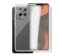 AQGGIIXY Coque avec Lot 3 Verres pour Gigaset GS6 | 6.67". Silicone souple, antidérapant, anti choc, dureté 9H, anti-rayures, ultra fin, HD clair.
