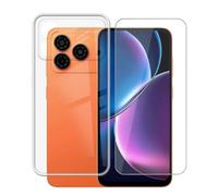 AQGGIIXY Coque avec Protecteur pour Nubia A57 - Transparente | 6.75". Silicone souple, antidérapant, anti choc, dureté 9H, anti-rayures, ultra fin, HD clair.