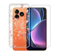 AQGGIIXY Coque avec Protecteur pour Nubia A57 - WM84 | 6.75". Silicone souple, antidérapant, anti choc, dureté 9H, anti-rayures, ultra fin, HD clair.