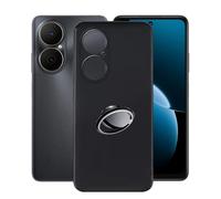 AQGGIIXY Coque Noire avec Anneau pour Huawei Nova Y73s