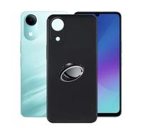 AQGGIIXY Coque Noire avec Anneau pour Vivo Y05e