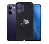 AQGGIIXY Coque Noire avec Anneau pour Vivo Y6c