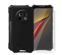 AQGGIIXY Coque Noire avec Lot 2 Verres pour Doogee V50