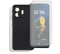 AQGGIIXY Coque Noire avec Lot 4 Verres pour TCL NXTpaper 70 Pro
