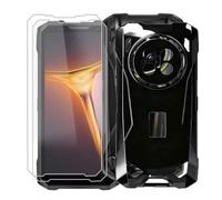 AQGGIIXY Coque Noire et 2 Verres pour DOOGEE V Max 2 Pro