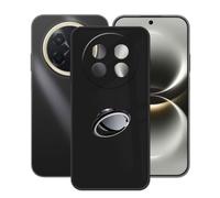 AQGGIIXY Coque Noire et Anneau pour Huawei Nova 15 Max | 6.84". Soft silicone + 360° metal ring, secure grip, anti-drop, hands-free stand vertical or horizontal.