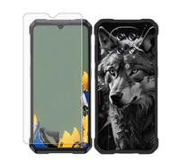AQGGIIXY Coque Noire et Verre pour Cubot Kingkong ES 5 - W11