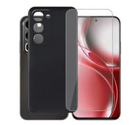 AQGGIIXY Coque Noire et Verre pour Realme Narzo 100x 5G - Black