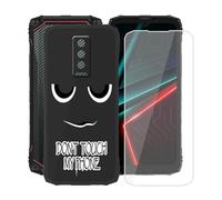 AQGGIIXY Coque pour Doogee Blade 10 Energy (6.56") avec 1 Pièces Protecteur D'écran, [Antichoc] [Protection Caméra], Etui Housse TPU Mince Souple Silicone Anti-Rayures Antichoc Cover - Eyes