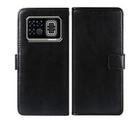 AQGGIIXY Coque pour Doogee Fire 6 Max (6.72"), Premium Étui à Rabat Protecteur Housse en Cuir，Housse en Cuir PU Portefeuille Etuipour - Black