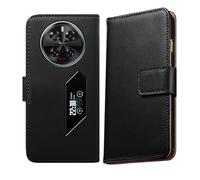 AQGGIIXY Coque pour Doogee V40 Pro (6.78"), Premium Étui à Rabat Protecteur Housse en Cuir,Housse en Cuir PU Portefeuille Etuipour avec Souple TPU Doublure Housse pour Doogee V40 Pro - Black
