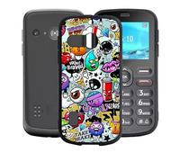 AQGGIIXY Coque pour Doro 1880 4G (2.8"), Noir Souple Silicone Case Cover, [Ultra-Mince] [Antichoc] TPU Bumper Housse Etui pour Doro 1880 4G - XS40