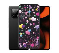 AQGGIIXY Coque pour Gigaset GS6 Pro Noire - YQ29 | 6.67". Silicone souple, antidérapant, bords surélevés, coins renforcés, anti choc, prise sécurisée, protection quotidienne.