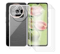 AQGGIIXY Coque pour IIIF150 Action A5 Pro (6.88") + 4 Pièces Verre Trempé, Transparent Anti-Choc Souple Silicone Housse Etui TPU Bumper Case Cover + Protection d'écran pour IIIF150 Action A5 Pro