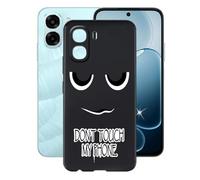 AQGGIIXY Coque pour Oppo A6x 4G (6.75") Housses étuis, Black Souple Silicone TPU Phone Case Bumper Cover pour Oppo A6x 4G - Eyes