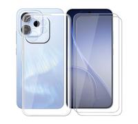 AQGGIIXY Coque pour Oppo Reno15 FS (6.57"), [2 Pièces] Verre Trempé Protection écran + Mince TPU Bumper Souple Silicone Antichoc Housse Etui pour Oppo Reno15 FS